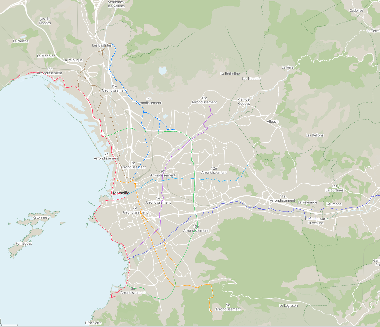 carte cocarto crée par le Collectif Vélos en Ville